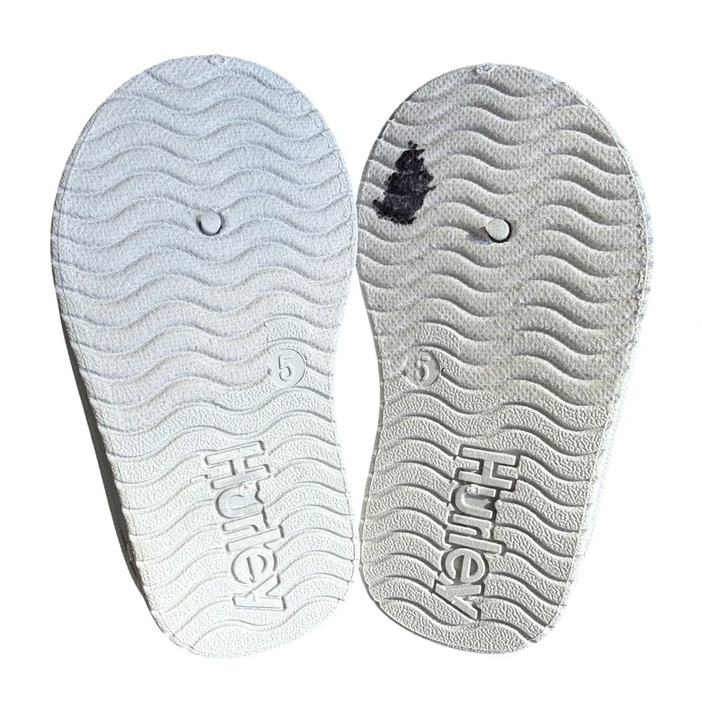 Hurley Modi-T Kids Gray Faux Suede Fur Lined Slipper Mules Size 5 Toddler NEW